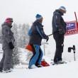 Cortina, nevicata record. Cancellata discesa di sci03