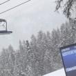 Cortina, nevicata record. Cancellata discesa di sci09