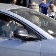 Enrico Letta lascia Montecitorio a bordo della sua auto3