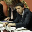 Matteo Renzi in Senato, tra foglietti e pennarelli 2
