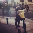 Londra, sciopero metropolitana: la gente va a lavoro in cavallo01