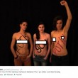Femen italiane a seno nudo contro Putin01