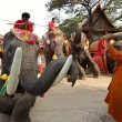 La Thailandia festeggia gli elefanti con buffet di frutta e verdura02