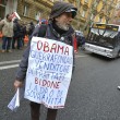 Obama a Roma. Sit-in cobas vicino ambasciata Usa05