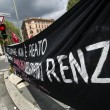 Corteo Roma contro governo Renzi.