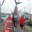 Donna pesca un tonno da 400 chili e lotta 4 ore per tirarlo su