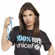 Elisabetta Canalis testimonial Unicef: "100% vacciniamoli tutti" 01