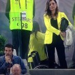 Gigi Buffon e Alena Seredova insieme allo stadio (foto). Ma il clima è glaciale
