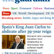 "Il re Juan Carlos abdica": la notizia sui quotidiani online di tutto il mondo 4