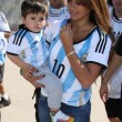 Antonella Roccuzzo, la moglie di Lionel Messi sexy wag allo stadio20