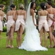 Sposa e damigelle mostrano il lato-b: nuova moda per il matrimonio 1