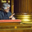 Beppe Grillo in tribuna al Senato assiste al dibattito07