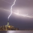 Il fulmine che ha colpito la Freedom Tower