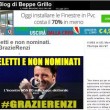 Blog Beppe Grillo, fotomontaggi su Renzi3