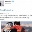 Rihanna su Twitter scrive #FreePalestine poi cancella il tweet FOTO 2