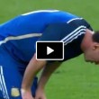 Messi vomita ancora durante la finale Argentina-Germania (VIDEO)