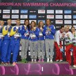 Europei nuoto: una super Federica Pellegrini trascina 4x200 sl all'oro12