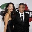 George Clooney a Firenze per la cena di gala di Bocelli02