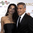 George Clooney a Firenze per la cena di gala di Bocelli03