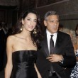 George Clooney a Firenze per la cena di gala di Bocelli06