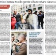 Beppe Grillo a Genova, scortato da Daniele Tizzanini, ultrà Genoa FOTO