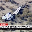 Navetta Virgin Galactic si schianta nel deserto della California: muore pilota