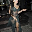 Lady Gaga porta a spasso il cane: il sexy abito velato mostra la lingerie09