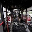 Roma, bus in fiamme al Nuovo Salario: nessun ferito FOTO06