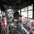 Roma, bus in fiamme al Nuovo Salario: nessun ferito FOTO04