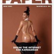 Kim Kardashian nuda sulla copertina di Paper FOTO