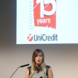 Maria Elena Boschi da Unicredit (foto): tubino e tacchi a spillo per i 15 anni della banca (Ansa)