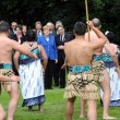 Angela Merkel, saluto maori in Nuova Zelanda05