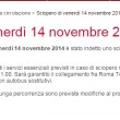 Sciopero treni 14 novembre 2014 Trenitalia: orari e treni garantiti