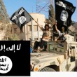 La bandiera dell'Isis col caratteristico sigillo di Maometto
