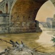 "Roma Sparita" di Ettore Roesler Franz in mostra: guarda gli acquerelli