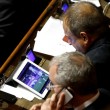 Carlo Lucherini (Pd) guarda la Juve in Senato 8