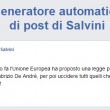 Matteo Salvini, generatore automatico di post. Ironia sui social FOTO