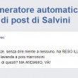 Matteo Salvini, generatore automatico di post. Ironia sui social 01