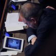Carlo Lucherini (Pd) guarda la Juve in Senato 5