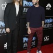 James Valentine (L) and Adam Levine from Maroon 5