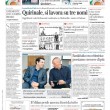 La prima pagina del Corriere della Sera