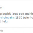Manca carta igienica nel bagno del treno. Scrive su Twitter: addetto compagnia gliela porta01