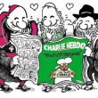 Religiosi leggono Charlie Hebdo e ridono: la vignetta di Le Monde02