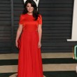 Oscar 2015, Monica Lewinsky al party Vanity Fair col vestito rosso fuoco