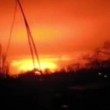 Donetsk, esplode impianto chimico: cielo di notte diventa arancione
