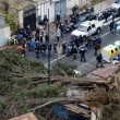 Napoli, vento forte: albero su edicola, tettoia precipita in strada 04