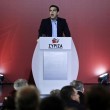 Alexis Tsipras parla al comitato centrale di Syriza (Atene, 28 febbraio. LaPresse)