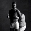 David Beckham e presentatore James Corden, spot-parodia in boxer04