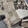 Roma, lapidi del cimitero gettate in discarica abusiva su via Prenestina05