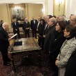 Giuramento del governo Tsipras: quasi tutti gli eletti rifiutano il giuramento con la "benedizione" della Chiesa Ortodossa (LaPresse)
